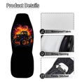 thumbnail image 5 of Uourmeti Protective Car Seat Covers for Automotive, Polyester Fabric Elastic Auto Front Seat Covers, Fiery Tractor Pattern, 5 of 7