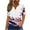 Multicolor#5, variant on UVEASISHA Henley Shirts for Women Short Sleeve Stars and Stripes Graphic Tee Fashion Hipster Patriotic T-Shirt Multicolor XXL