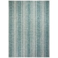 thumbnail image 4 of SAFAVIEH Courtyard Robert Striped Indoor/Outdoor Area Rug, 2' x 3'7", Light Grey/Teal, 4 of 10