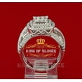 thumbnail image 5 of King of Bling's 925 Sterling White Silver Shiny Square 3.50ct Cubic Zirconia Womens Ring Size 7, 5 of 9