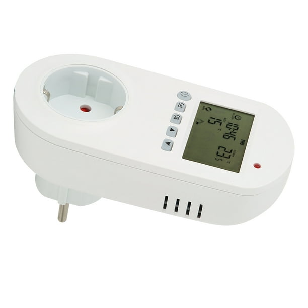 Thermostat, Thermostat De Prise Programmable D'installation Enfichable Pour  électrovannes Ou Appareils De Chauffage Pour Vannes à Bille électriques 