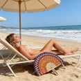 thumbnail image 5 of Women's Unisex Handmade Woven Fan Natural Straw Bamboo Hand Fan for Summer Cooling Beach Travel Party Decoration Holiday, 5 of 6