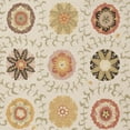 thumbnail image 4 of SAFAVIEH Blossom Allycia Floral Flowers Wool Area Rug, Ivory/Multi, 6' x 6' Square, 4 of 5