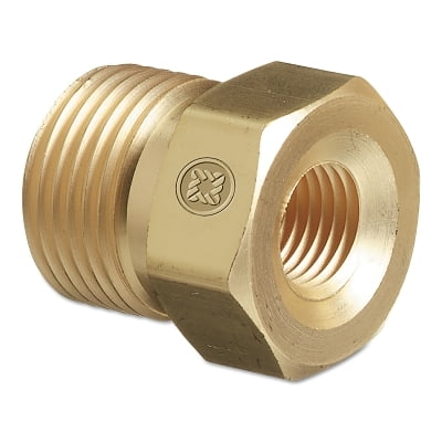 Female Npt Outlet Adaptors For Manifold Pipelines, Cga-320, 3000 Psig, Brass | Bundle of 5 Each