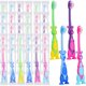 thumbnail image 1 of wonima02 100 Pcs Kids Toothbrushes Bulk Soft Lovely Little Kangaroo with Covers Suction Cup Individually Wrapped for Children Toddler Home School Camp Daycare Travel, 1 of 1