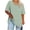 Green, variant on Qiopertar Plus Size V-Neck Short Sleeve T-Shirts for Women Oversized Casual Comfy Solid Color Summer Basic Tops Loose Fit Tees, Light Blue S