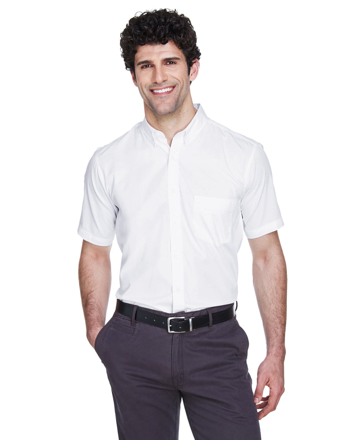 Ash City - Ash City - Core 365 Men's Optimum Short-Sleeve Twill Shirt ...
