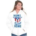 thumbnail image 3 of Puerto Rico Baseball State Flag Pride Unisex Fleece Graphic Zip Up Hoodie Brisco Brands 3X, 3 of 5