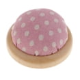 thumbnail image 3 of Hemisphere Shape Cotton Fabric Sewing Storage Holder Pin Cushion Pink, 3 of 6