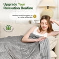 thumbnail image 4 of Sivio Weighted Blanket for Adults 60"x 80" 15lbs, Cooling Reversible  Heavy Blanket with Glass Beads for Bed Sofa, for All Season, Queen Size Gray, 4 of 9