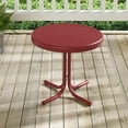 thumbnail image 2 of Crosley Furniture Retro Metal Patio End Table in Bright Red Gloss, 2 of 5
