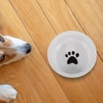 thumbnail image 3 of Shisuyan Ceramic Food Bowl For Dog Cat Food Container Paw Pattern Dog Feeding Bowl Pet Supply, 3 of 8