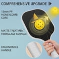 thumbnail image 2 of Pickleball Paddles Set Of 2, Fiberglass Surface, Horrible Theme, 4 Balls & Bag, 2 of 5