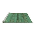 thumbnail image 2 of Ahgly Company Machine Washable Indoor Rectangle Abstract Turquoise Blue Contemporary Area Rugs, 6' x 9', 2 of 4