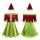thumbnail image 3 of Vestido de Papá Noel para mujer, disfraz de señora Claus de lujo, vestido de terciopelo con hombros descubiertos, conjunto de gorro de Papá Noel, trajes de cosplay, 3 of 4