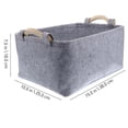 thumbnail image 2 of Cat toy Storage, Pet Cat Supplies, Felt Material, 15X10X8 in, Paw Print design, Pet Organizers and Storage, Gray Finish, Baskets with Handles, 1 Pc, 2 of 5