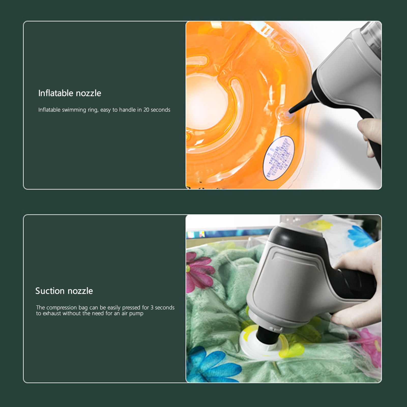 HBBKVI Handheld Vacuum Cleaner, Car Vacuum Cleaner, Portable Vacuum Cleaner, Dry/Wet Handheld Vacuum Cleaner