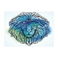 thumbnail image 1 of Ambesonne Lion Jigsaw Puzzle, Portrait King of Forest, Heirloom-Quality Fun Activity for Family Durable Cardboard, 1000 pcs, Pale Blue Turquoise, 1 of 5