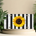 thumbnail image 6 of 1 Pcs 2D Flat License Plate Covers & Frames, Sunflower on Black For Decorative Front, Waterproof For Decoration Aluminum License Plate Covers & Frames Cover For Men Women, 12" X 6", 6 of 7