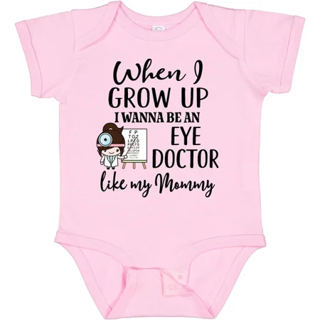 Baby Bodysuit BELLA CANVAS Future Eye Doctor Like Mommy Optometrist Baby Bodysuit Shower Girls