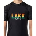 thumbnail image 3 of Boys' Lake Life Short-Sleeve Swimsuit Rashguard Top Swim Shirt, 3 of 6