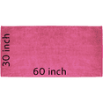 thumbnail image 2 of ELEGANI Premium 100% Cotton Terry Velour Beach Towel - Hot Pink (30" x 60"), 2 of 4