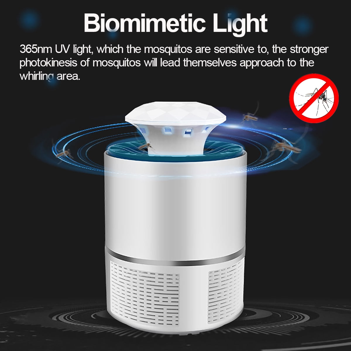 Electric Fly Bug Zapper Mosquito Insect Killer Indoor Pest Inhaled Trap Lamp New