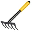 thumbnail image 5 of Garden Hand Rake Weeding Tool Loosening Soil 5 Tine Claw Rake Soil Tiller Manual, 5 of 8