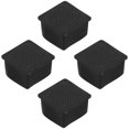 thumbnail image 3 of 4pcs Square Rubber Chair Leg Caps Table Leg Floor Protectors Non Slips Furniture Feet Covers Chair Foot Caps For Hardwood Floors Black, 3 of 5