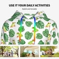 thumbnail image 4 of Honeii Frogs And Tropical Leaves Pattern Womens Oversized Hoodies Long Sleeve Sweatshirts Pullover Fall Outfits with Pocket-Small, 4 of 7