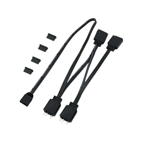 5V 3 Pin ARGB Extension Splitter Cable 5V 1 Female to 4 Male 3 Pin ARGB Adapter Cable For Computer ARGB Synchronization