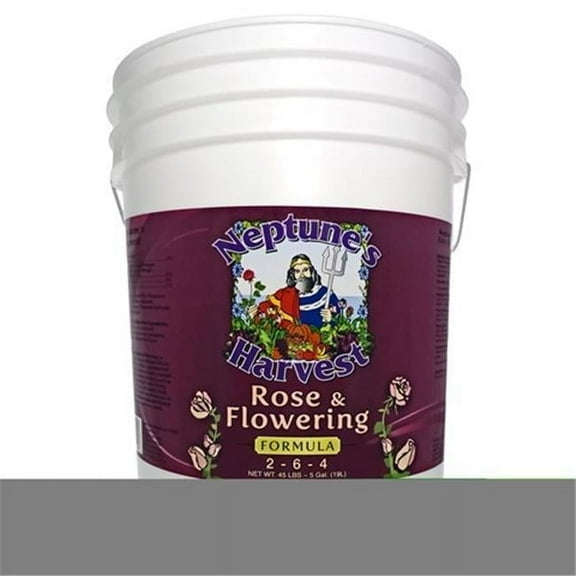 Neptunes Harvest 5 Gallon Red Label Pail Rose & Flowering Fertilizer