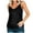 Black, variant on Sequin Tops for Women Sparkly Summer Tank Top for Club Solid Color Boat Neck Camis Tops