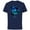 Navy, variant on Avatar Na’vi in Pandora Jungle at Night with Logo - Short Sleeve Cotton T-Shirt for Adults - Customized-Athletic Navy