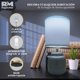 thumbnail image 3 of Lámpara De Mesa Noche Elegante De Cerámica Moderna azul Grande, 3 of 7