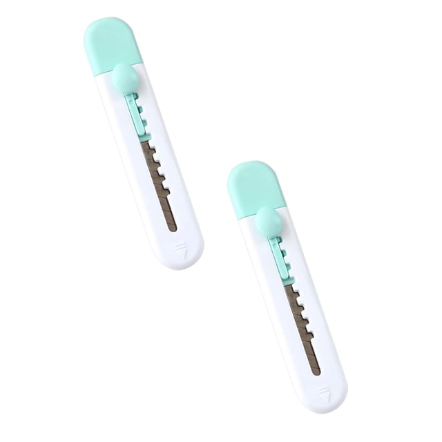Cute Box Cutter Retractable Mini Art Cutter Cloud Fruits Animal Pattern Kawaii Utility Portable Letter Opener For Cutting Envelopes Paper Bags Express Unpacking Cutting DIY Crafts