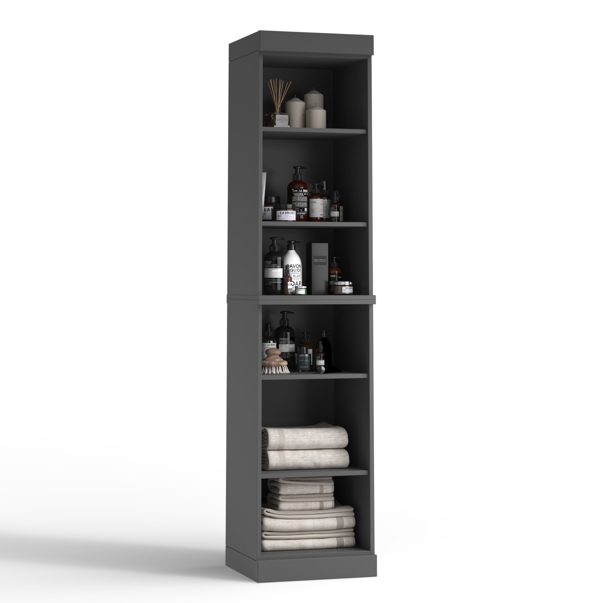 Palace Imports 100% Solid Wood 16.5" Bathroom Cabinet with Adjustable Shelves