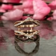 thumbnail image 5 of 1.22Ct. White Diamond Ring Guard-Stackable Rings Wraps in 14K Rose Gold Vermeil, 5 of 7