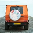 thumbnail image 6 of Wukai Cute Elephant Print Spare Tire Cover for RV Trailer,Waterproof PVC Faux Leather Wheel Cover Fit for Truck,Trailer,RV,SUV,Camper and Most Vehicle-15 inch, 6 of 6