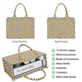 thumbnail image 2 of Large Capacity Tote Bag,Black White Checker Sunflower Pattern Handbag Fashion Luxury Tote Bag,15.7"x13"x 5.1" Inches,Laptop Compatible, 2 of 6