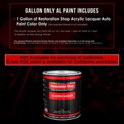 Restoration Shop - Jet Black (Gloss) Acrylic Lacquer Auto Paint - Gallon Paint Color Only - Professional Gloss