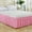 Pink, variant on Adjustable Bed Skirt for Full & Queen Size Bed - with Tailored Drop, Wrap Around Bed Skirts with Adjustable Elastic Belt for Easy Fitting - Wrinkle & Fade Resistant