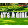 thumbnail image 2 of IT'S A GIRL 24" White Tall Elegant Shadow Box Yard Letters Yard Signs, 2 of 2