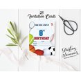 thumbnail image 3 of Darling Souvenir Blue Birthday Invitation Card 28 Pcs Fill or Write In Blank Invites Printable Party Supplies 5 x 7 Inches, 3 of 5