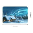 thumbnail image 3 of Goofa 16"x24" Inches Mountain Cottage In Snow Doormats for Outdoor Entrance - Non-Slip Welcome Mat, Heavy Duty Door Mats Outdoor, Spring Doormat, 3 of 9