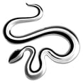 thumbnail image 2 of Flmtop Zinc Alloy Snake Shape Auto Sticker Badge Car Styling Decals Emblem Decoration, 2 of 6