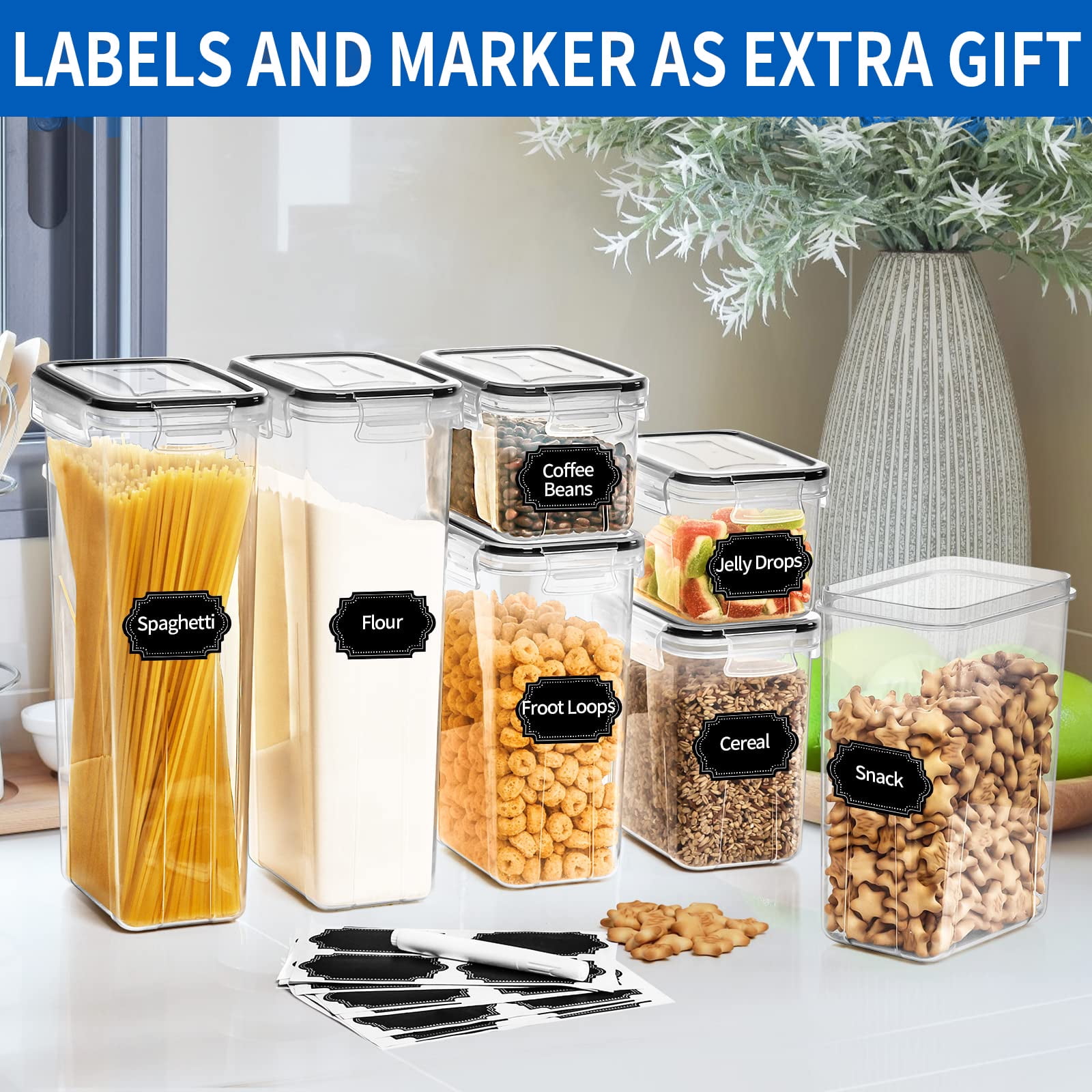 Ello Plastic Canister Food Storage Mixed Set, 5 pc - Kroger