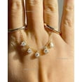 thumbnail image 3 of 925 Starling Silver Double Band Two Finger Handmade Ring, Pear Cut Diamond Chain Ring, Plain Band Ring, Gift For mom, Unique Jewelry, Minimalist Ring., 3 of 4