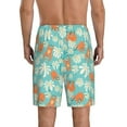 thumbnail image 3 of Kdxio Cute Sloth on Floral Tree Print Mens Sleep Shorts Bottoms Soft Comfy Pajama Wear Pants with Drawstring Pockets, 3 of 7