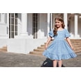 thumbnail image 3 of Arshiner Girls Dress Summer Wedding Party Square Neck Hollow Back Solid Midi Flowy Casual Dresses, 3 of 8
